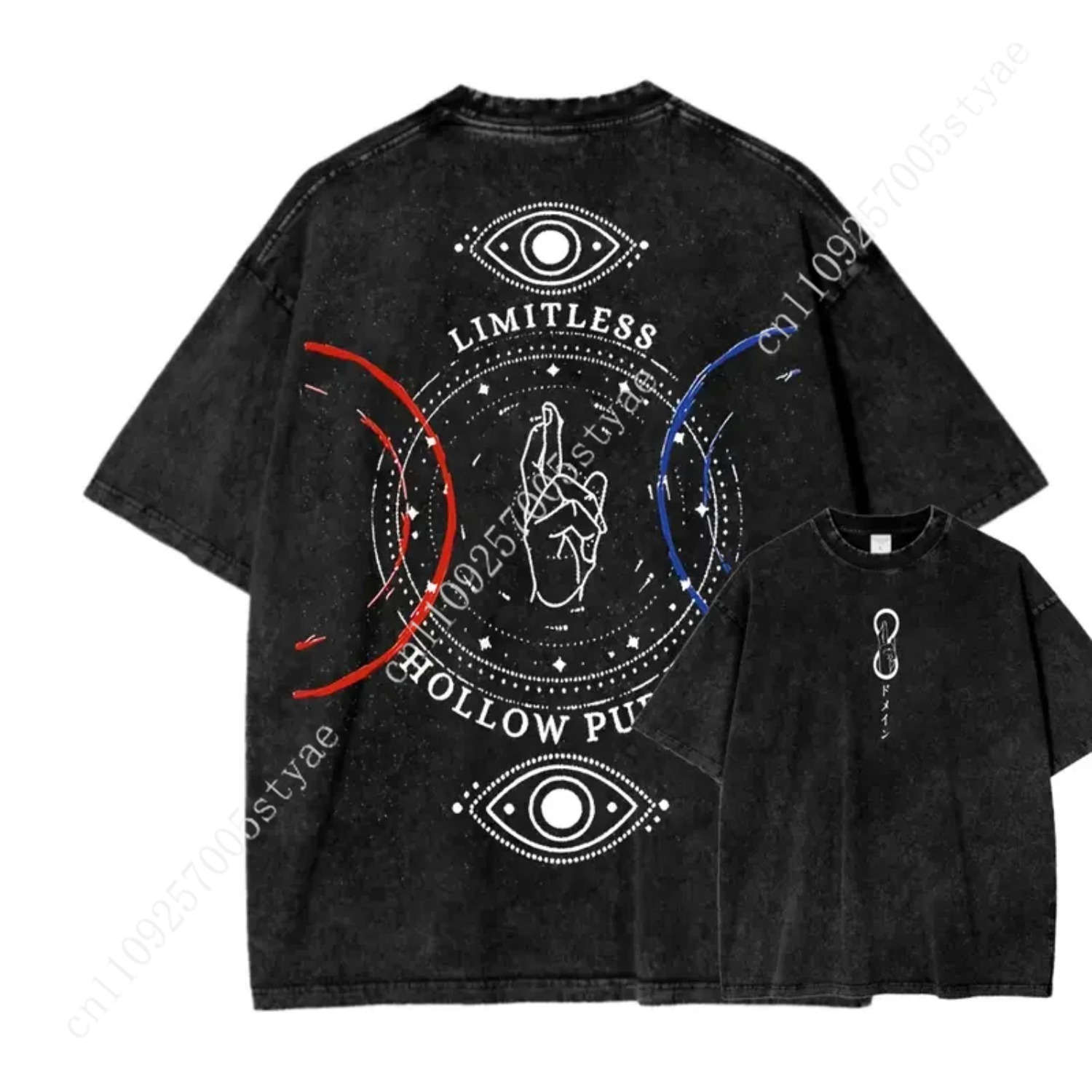 Quilt Cotton Summer - T-shirt con Stampa Anime Gojo Satoru,