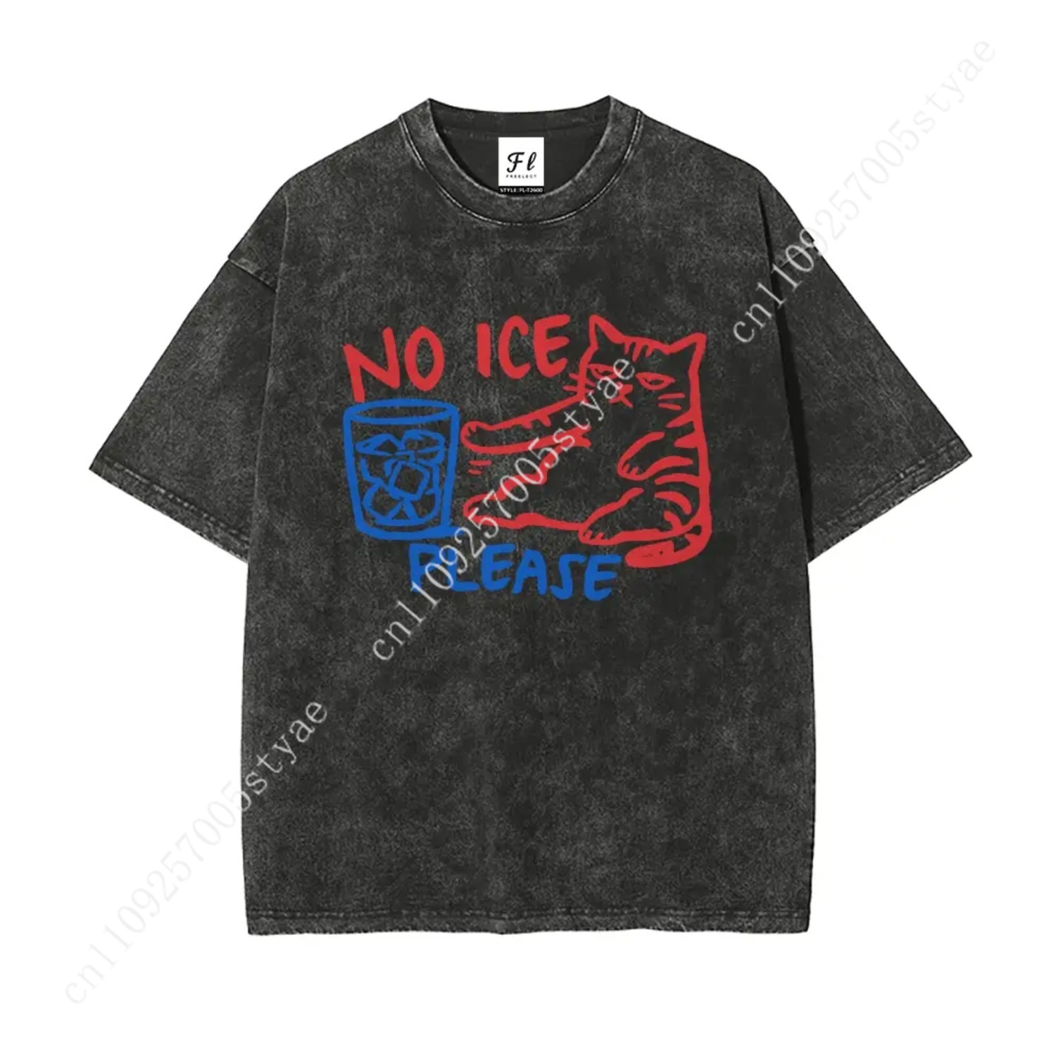 Quilt Cotton Summer - Maglietta Oversize Unisex 'No ICE Please