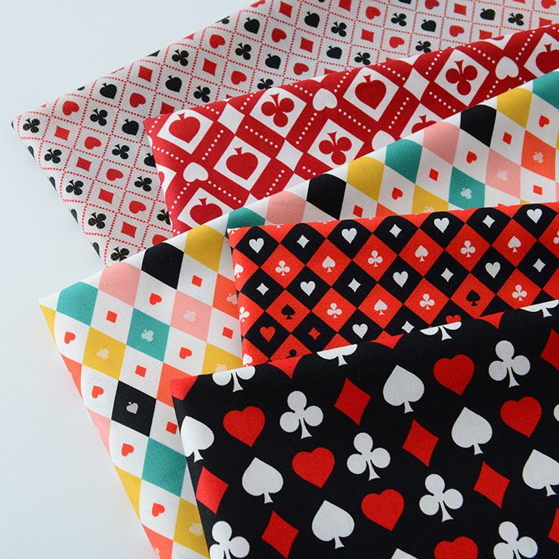 Home Textiles Discount - Ins Poker Element Tessuto con stampa
