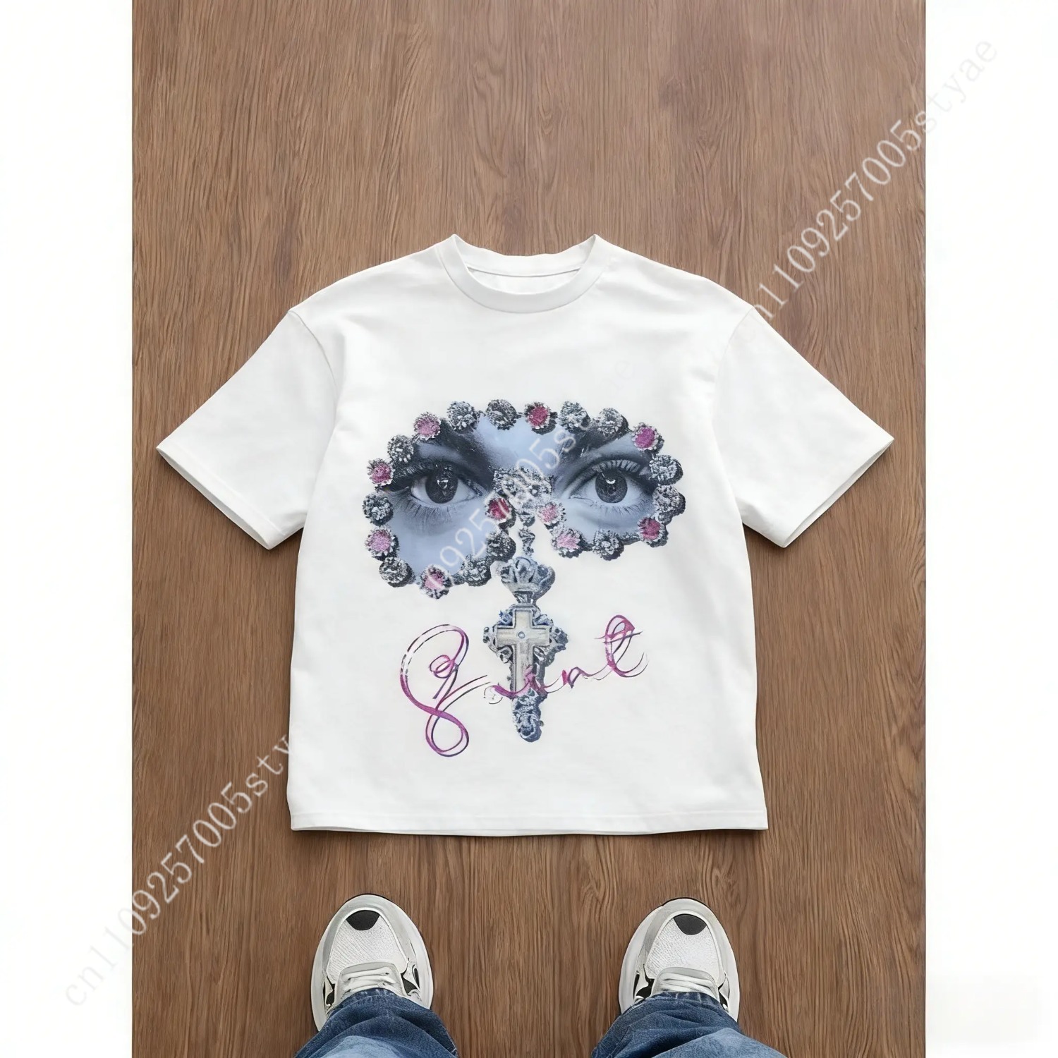 Quilt Cotton Summer - T-shirt da uomo con stampa grafica,