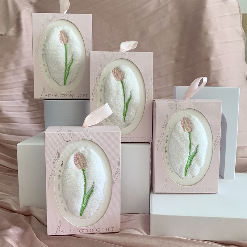 Home Textiles Towel Set - Set Regalo di Asciugamani Quadrati con