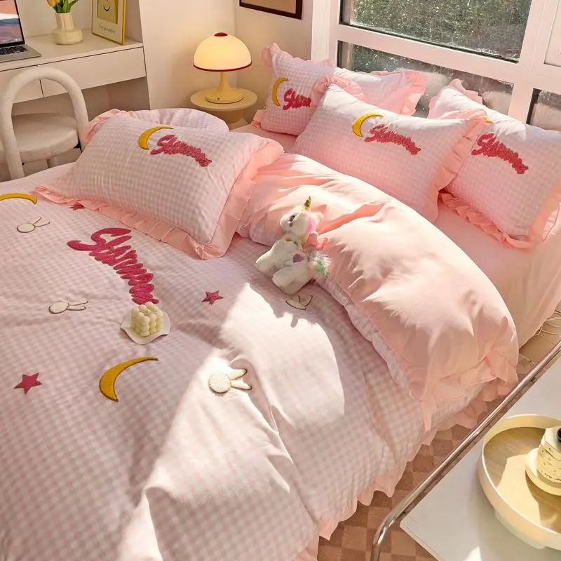 Home Textiles Towel Set - Copripiumino in pizzo, lenzuolo, set da