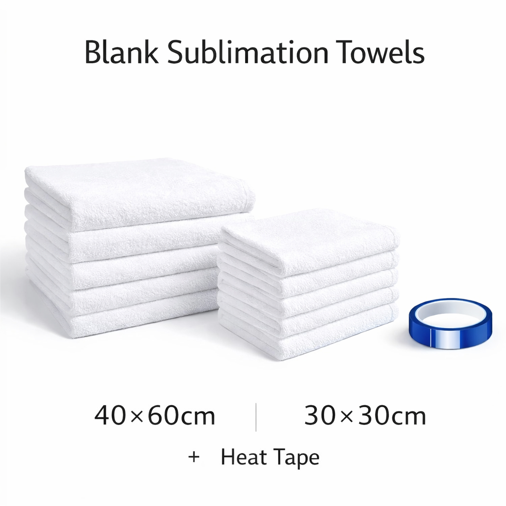 Home Textiles Towel Set - Set di 10 asciugamani bianchi 40×60