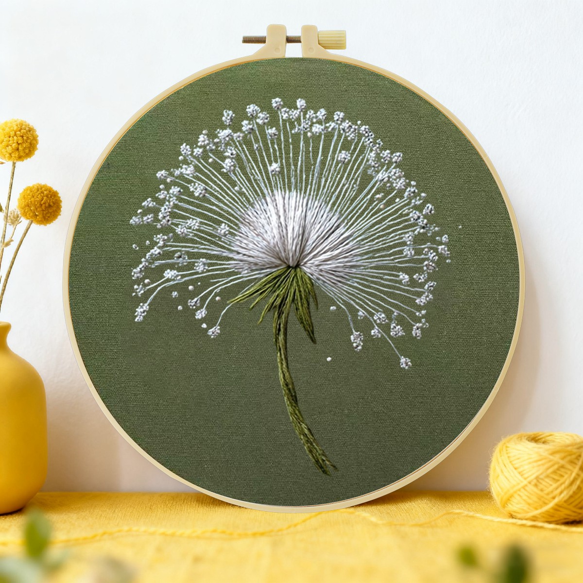 Kit Ricamo Dandelion 20x20cm/1 - Home Textiles Discount recensione e prezzo